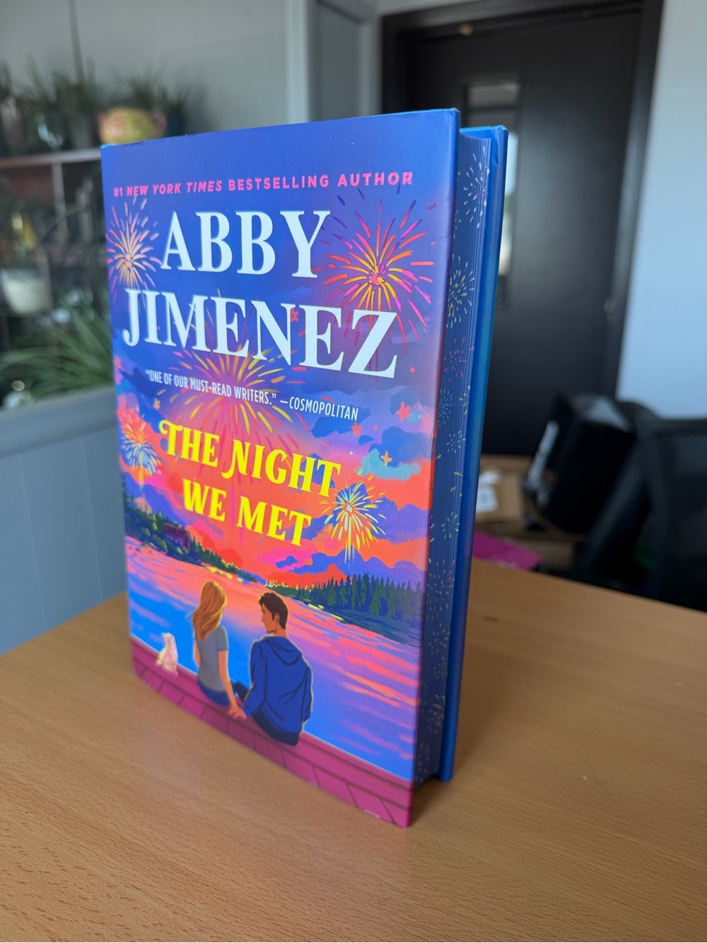 Abby Jimenez - The Night We Met Hardcover Book with Sprayed Edges